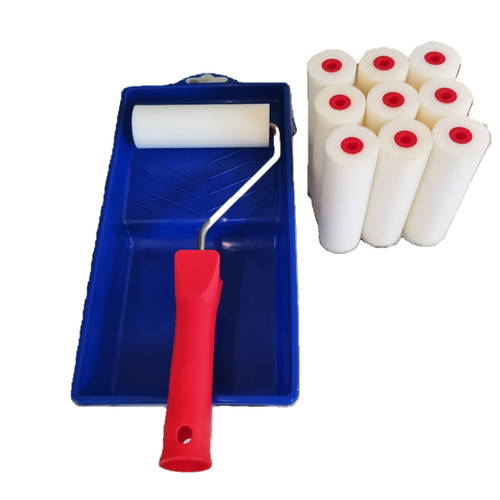 Schaumrollen 10cm malerset - schaumrollen,
